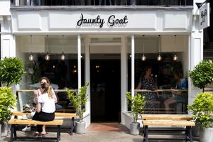Exterior and outside seating at Bridge Street at Jaunty Goat - Bridge St in Chester