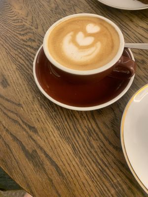 flat white w/ oat milk at Relax na Wilczej in Warsaw