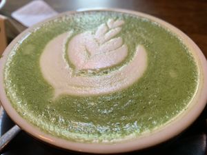Matcha latte  at Relax na Wilczej in Warsaw