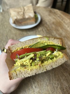 Avo-Eggless Sandwich   at Relax na Wilczej in Warsaw