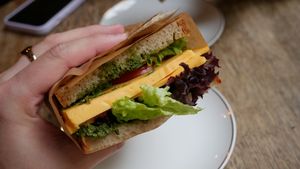 Pesto Sandwich  at Relax na Wilczej in Warsaw