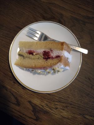 pistachio cherry cake at Relax na Wilczej in Warsaw