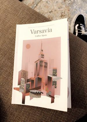 one of the books inside 
it’s in english and in polnisch 
 at Relax na Wilczej in Warsaw