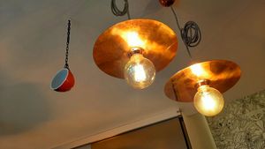 Lamps at Relax na Wilczej in Warsaw