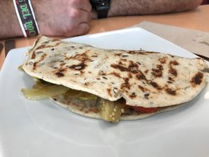 Vegan piadina at Quitapesares Bar in Villena