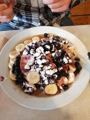 American pancakes at KAI in Leicester