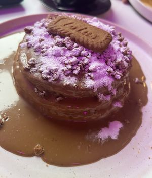 Biscoff vegan pancakes   at KAI in Leicester