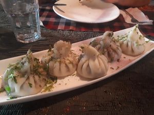 Mushroom khinkali at Pur Pur in Bishkek