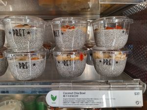Coconut Chia Bowl (Vegan) at Pret A Manger - IFC Mall in Hong Kong Island