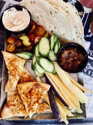 Mezze Platter  at Exit Zero Filling Station in Cape May