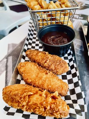 Pretenders with fries   at Exit Zero Filling Station in Cape May