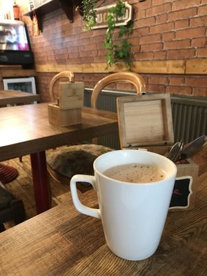 Mug of hot chocolate   at Wellbeing Lounge in Keighley