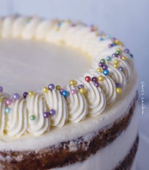 Hummingbird cake vegan and gluten free at Wellbeing Lounge in Keighley