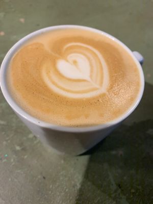 Latte art  at Wellbeing Lounge in Keighley