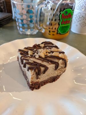 Snickers cheesecake. at Wellbeing Lounge in Keighley