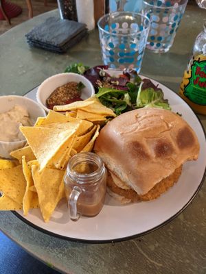 Infinity burger at Wellbeing Lounge in Keighley