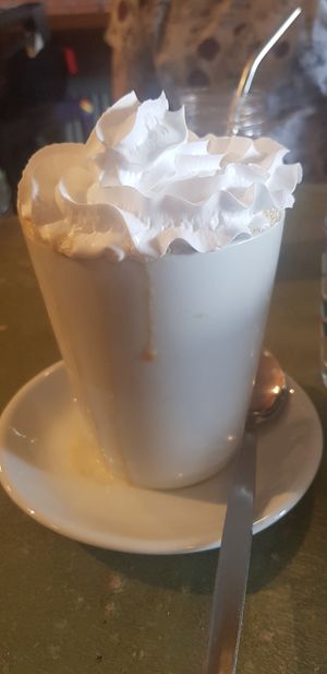Caramel cheesecake latte at Wellbeing Lounge in Keighley