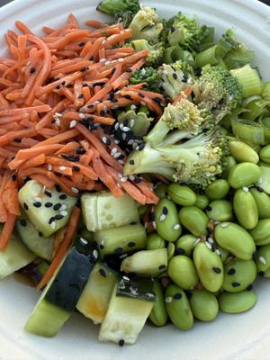 Teriyaki brown rice bowl 🥦   at Elixir in Mammoth Lakes