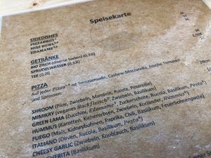 menu at Noah's Restaurant in Mainz
