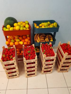 Fresh fruits at Gelateria Crema di Gelato in Lagos