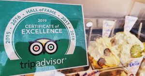 Hall of fame at Gelateria Crema di Gelato in Lagos