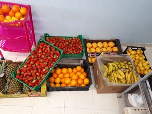 Fresh fruits sorbé at Gelateria Crema di Gelato in Lagos
