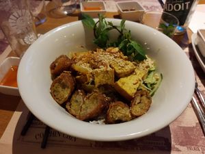 Fried tofu at Co Chin Chin in Zurich