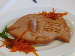 Taro fish   at Lotus Pond Vegetarian Restaurant in Scarborough