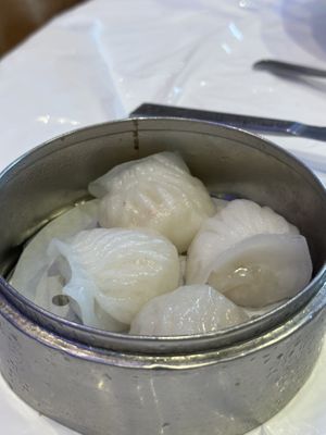 Vegan hargow (shrimp dumplings)  at Lotus Pond Vegetarian Restaurant in Scarborough