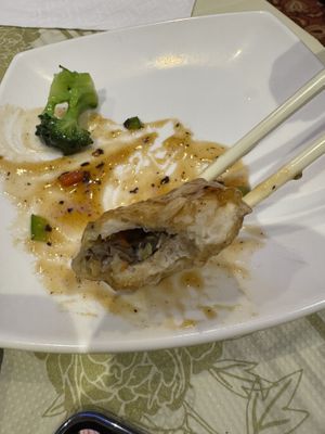 78-Crispy Stuffed Tofu with Black Beans - Vegan  at Lotus Pond Vegetarian Restaurant in Scarborough