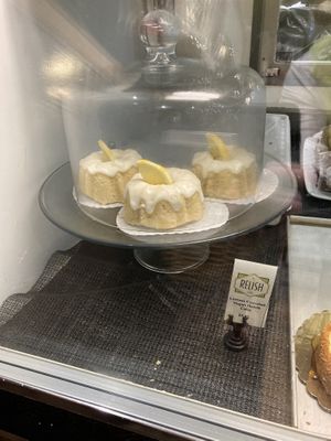 Vegan lemon coconut Bundt cake    at Relish in Provincetown
