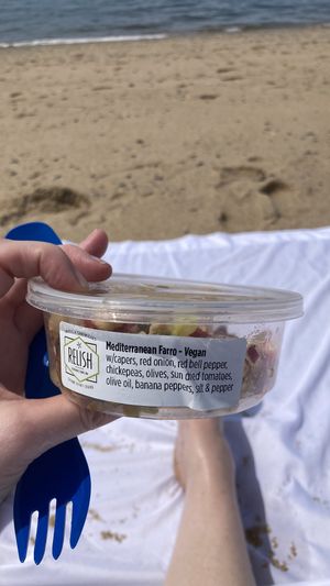 Tasty Mediterranean salad.   at Relish in Provincetown