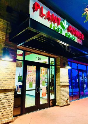 Entrance  at Plant Power Fast Food in Redlands