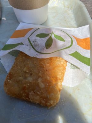 Hash brown 10/10  at Plant Power Fast Food in Redlands