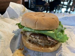 Burger  at Plant Power Fast Food in Redlands