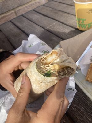 Breakfast burrito   at Plant Power Fast Food in Redlands