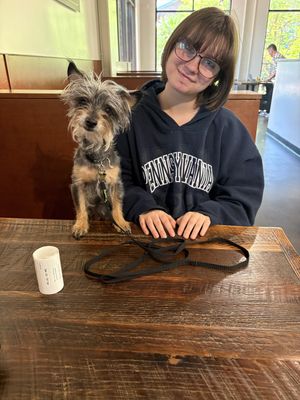 The cuteness is unbearablee  at Plant Power Fast Food in Redlands