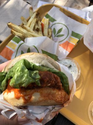 Sooo good and I absolutely love their Horchata shake. at Plant Power Fast Food in Redlands