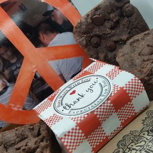 Vegan chocolate raspberry brownies at Flower Power Soul Food in Melton