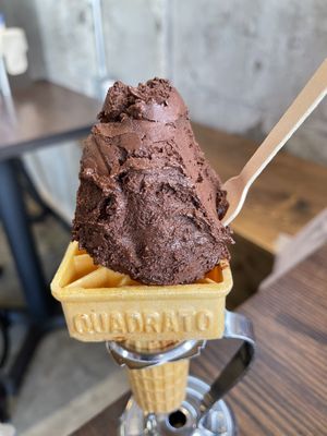 Special chocolate flavor at Premarché Gelateria in Tokyo