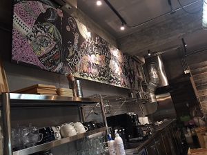 Black board art at Premarché Gelateria in Tokyo