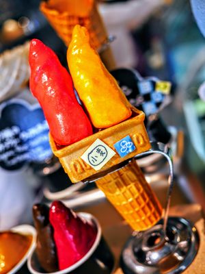 Vegan wheat and soy cone. at Premarché Gelateria in Tokyo