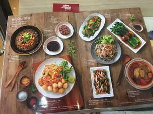 Vegetarian menu at S & P in Rayong