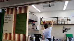 The counter at VBelly in South West London