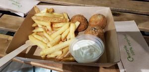 Shroom balls & fries at VBelly in South West London