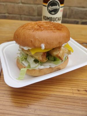 Phish burger at VBelly in South West London