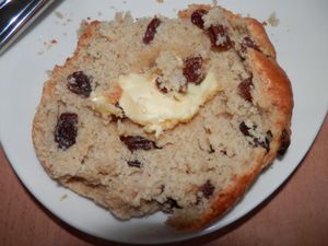 Fruit scone at The Loft in Spalding