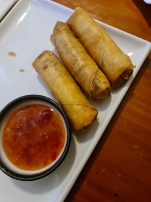 Spring rolls at Mekong in Launceston