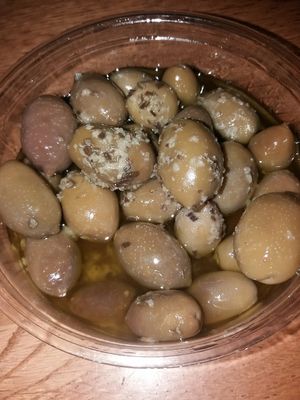 Olives seasoned with garlic and herbs at BHX - All Bar One - T2 Airside in Birmingham