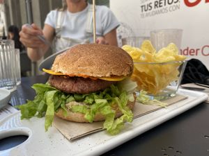 Yummy burger at Umami Good Food in Tenerife